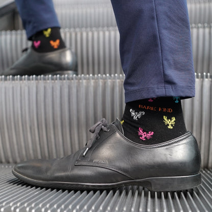 Save the Lobster Small Motif Bamboo Socks Barekind NZ