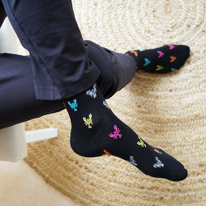 Save the Lobster Small Motif Bamboo Socks Barekind NZ