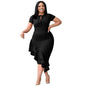 Lotus Leaf Tie - Casual Chic Dress