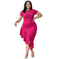 Lotus Leaf Tie - Casual Chic Dress