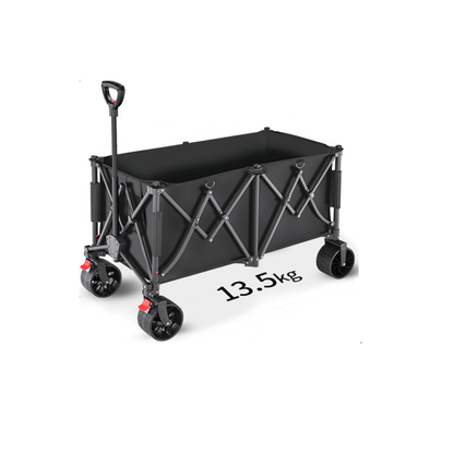 Heavy Duty Collapsible Trolley,Wagon Cart – Extra Large 260L, All-Terrain Wheels ECOTREK