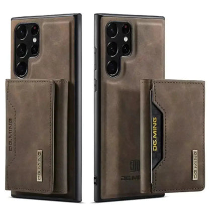M2 Leather Case for Samsung (Coffee with wallet) Habicare