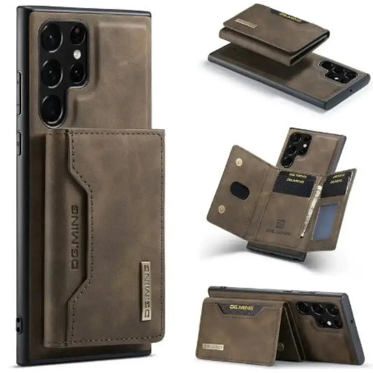 M2 Leather Case for Samsung (Coffee with wallet) Habicare