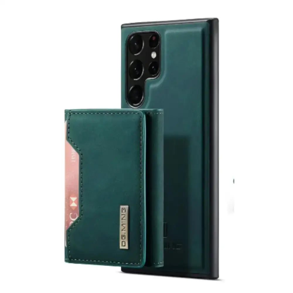 M2 Leather Case for Samsung (Green with wallet) Habicare