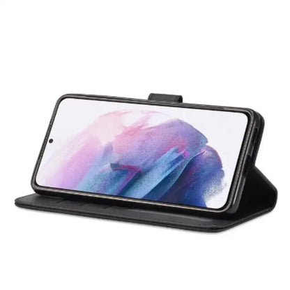 Leather Flip Cover for Samsung Galaxy Series (Black) Habicare