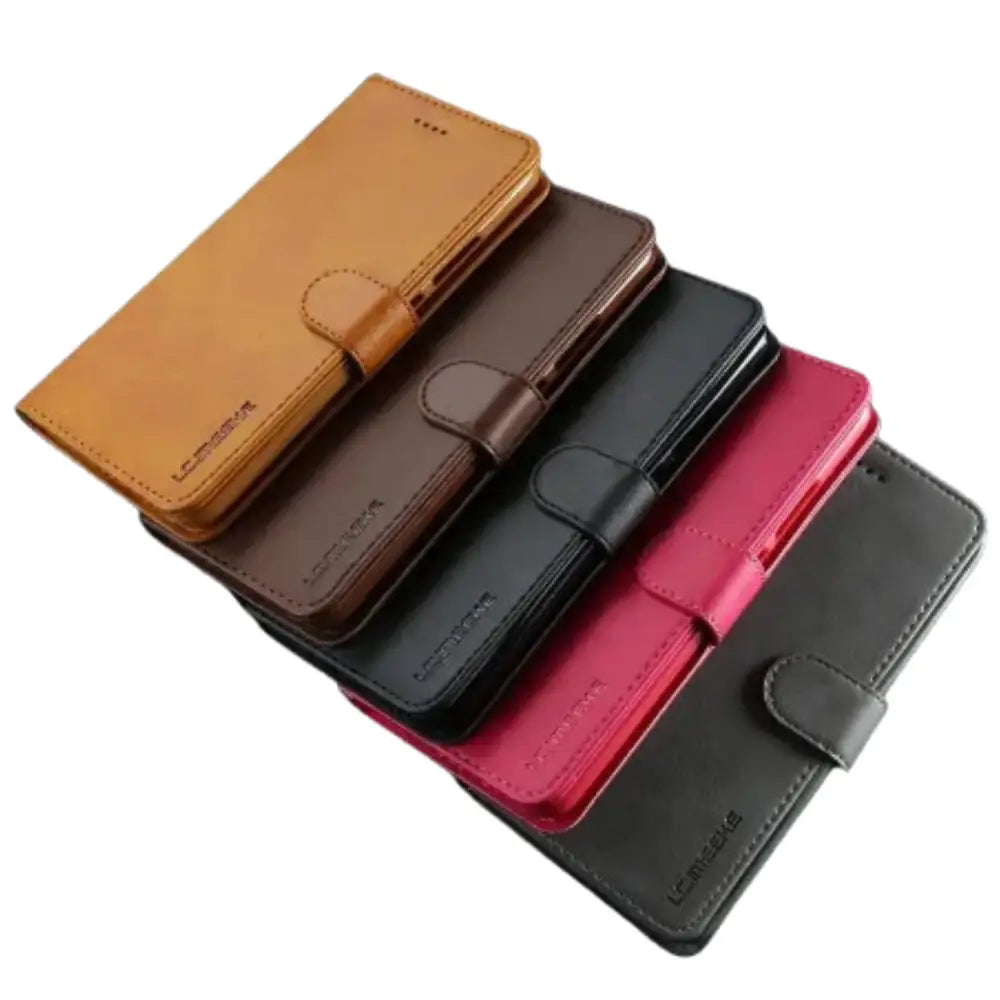 Leather Flip Cover for Samsung Galaxy Series (Black) Habicare