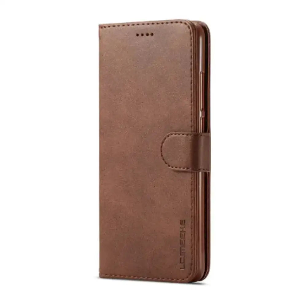 Leather Flip Cover for Samsung Galaxy Series (Brown) Habicare