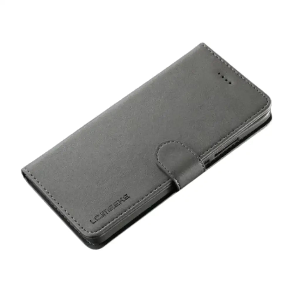 Leather Flip Cover for Samsung Galaxy Series (Gray) Habicare