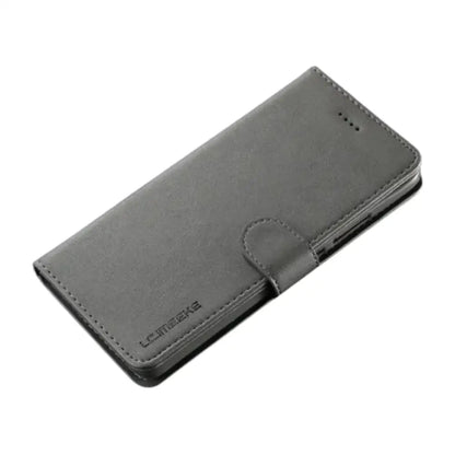 Leather Flip Cover for Samsung Galaxy Series (Gray) Habicare