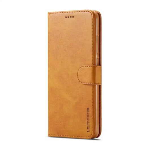 Leather Flip Cover for Samsung Galaxy Series (Yellow) Habicare