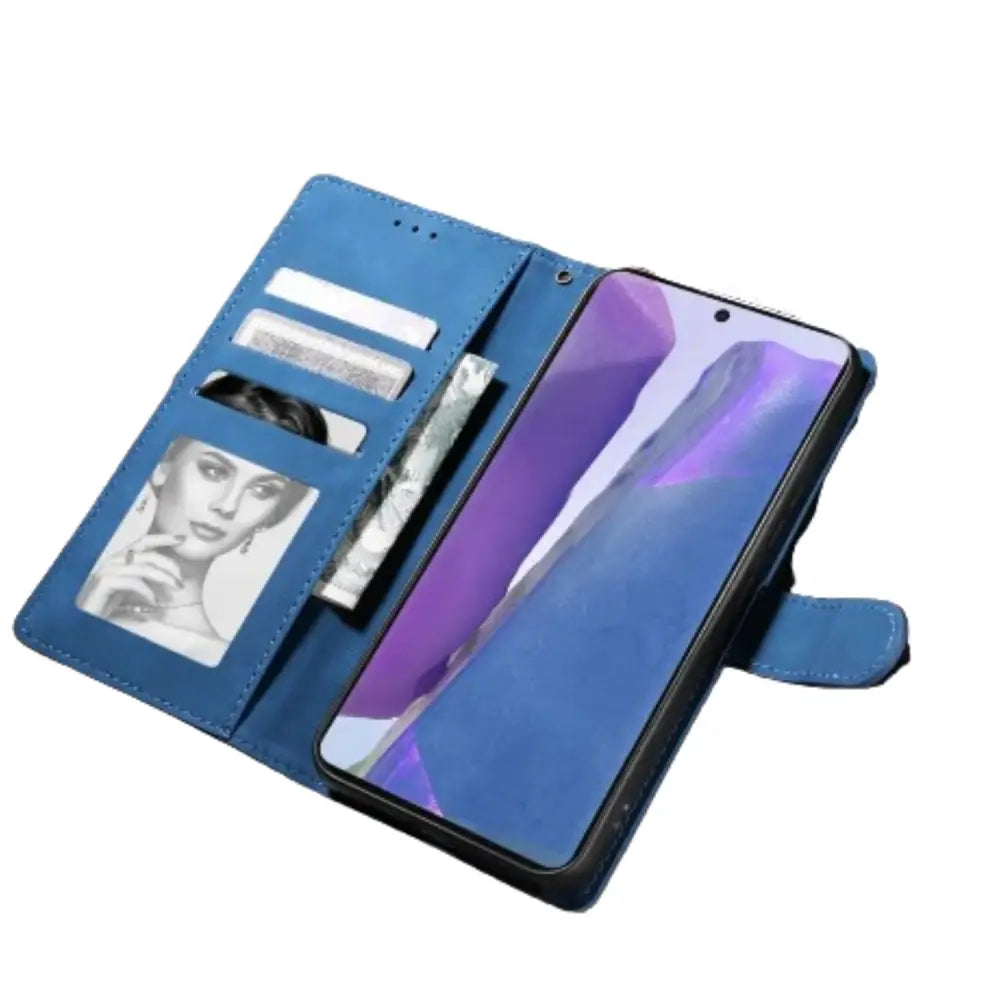 Wallet Case for Samsung Galaxy (Blue) Habicare