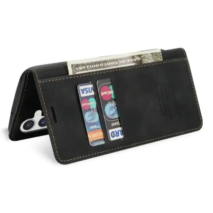Wallet Case for Samsung Galaxy S & A Series (Black) Habicare