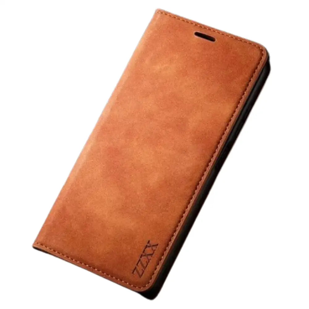 Wallet Case for Samsung Galaxy S & A Series (Brown) Habicare