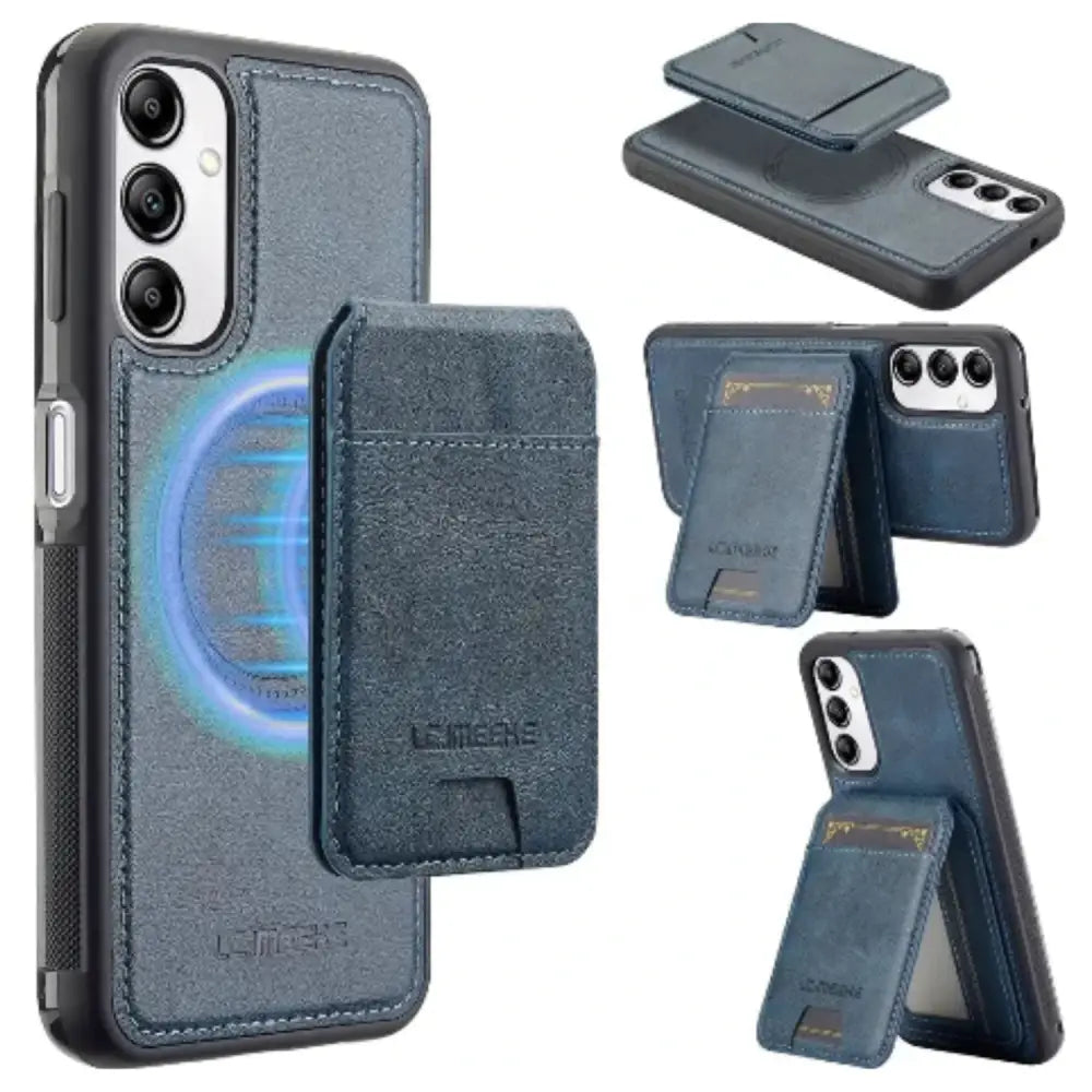 Magsafe Leather Case for Samsung S Series & A Series (Blue) Habicare