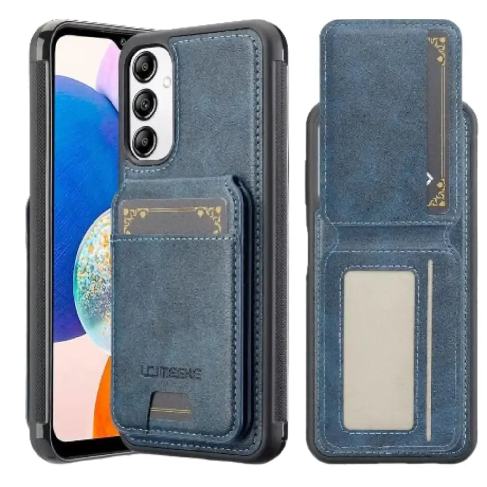 Magsafe Leather Case for Samsung S Series & A Series (Blue) Habicare