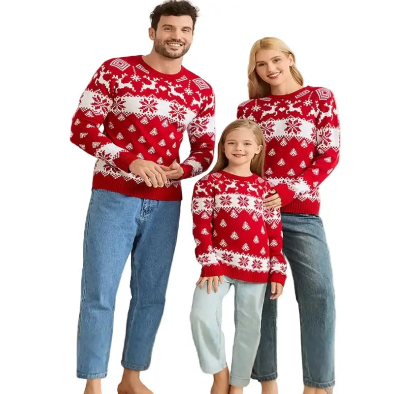 Matching Family Christmas Jerseys Habicare