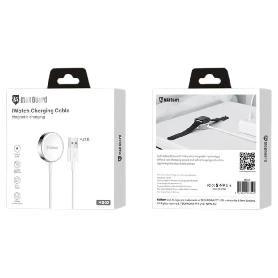 Maxguard Wireless Charger for Apple Watch (USB) That Watch Shop