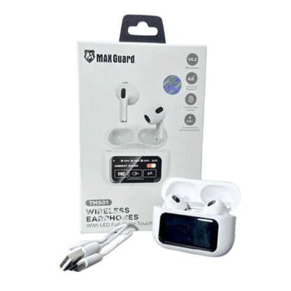 Maxguard Wireless Earphones with LED Colour Touchscreen 9eight5