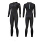 Blue one-piece neoprene wetsuit by Mead's Supply for warm surfing and diving, unisex athletic wear suitable for all seasons.