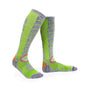 Green thick terry hiking socks for men and women by Mead's Supply & Equipment Outfitters, cushioned high-tube cotton trail socks.