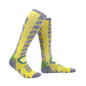 Green thick terry hiking socks for men and women by Mead's Supply & Equipment, high tube cushioned trail socks for athletic wear.