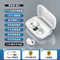 Black S19 Bone Conduction Wireless Bluetooth Earphones by Mead's Supply & Equipment Outfitters, showing the sleek design and earbud placement