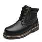 Black Winter Martin Boots by Mead's Supply & Equipment Outfitters, showing durable waterproof design and rugged outsole for cold weather.
