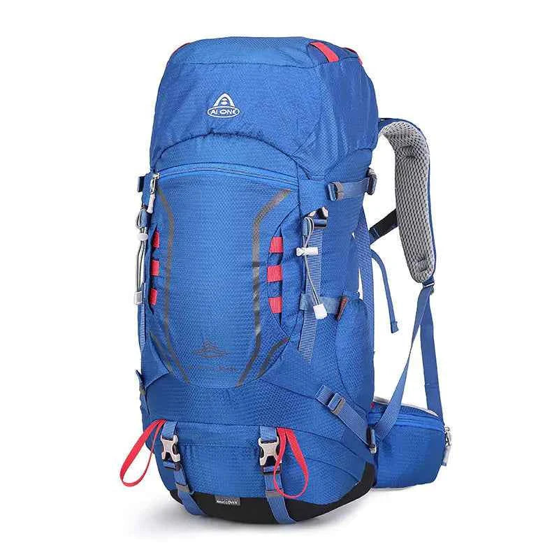 Black Mead's Supply & Equipment Outfitters large capacity hiking shoulder bag backpack with 40L storage and adjustable straps.