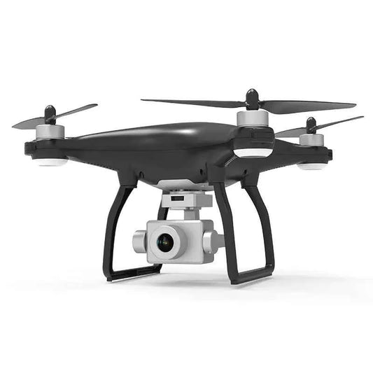 Mead's Supply X35 4K drone with gimbal showcasing sleek camera setup, 30-minute flight, and 1000m range for professional aerial footage.