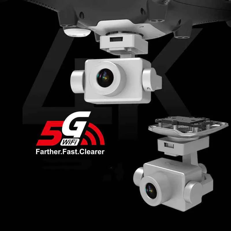 Mead's Supply X35 4K drone with gimbal, showcasing sleek design, camera setup, and extended flight range for professional aerial footage.