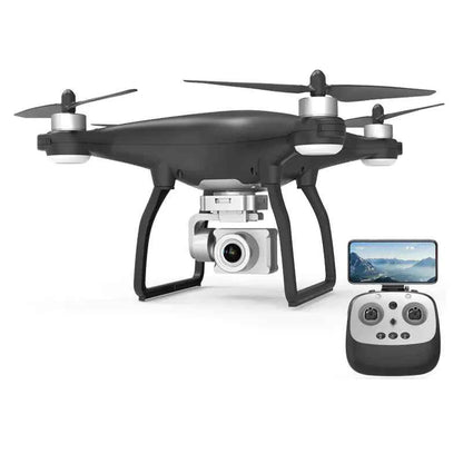 Mead's Supply X35 4K drone with gimbal, showcasing its camera and sleek design for professional aerial photography.