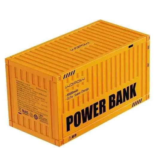 Black Mead's Supply 50000mAh power bank with 22.5W fast charging, portable for outdoor camping and travel.