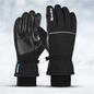 Black thickened ski gloves by Mead's Supply & Equipment Outfitters, featuring touch screen compatibility for cold weather sports.