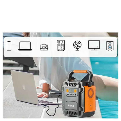200W portable power station from Mead's Supply & Equipment Outfitters, outdoor energy storage for camping and emergency backup.