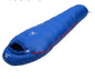 Green goose down sleeping bag by Mead's Supply & Equipment Outfitters, lightweight insulated camping gear for warmth and comfort.