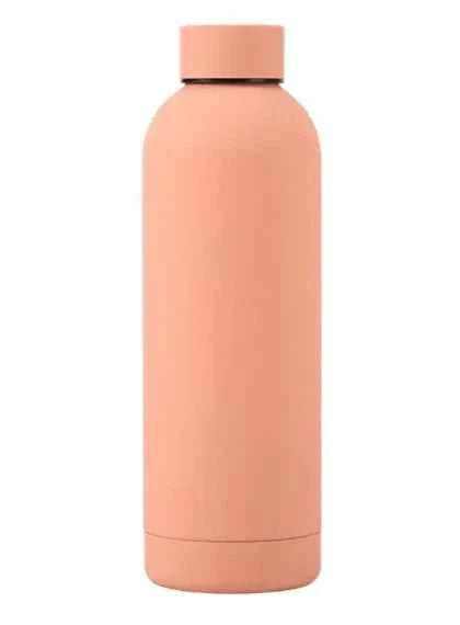 Avocado green stainless steel sports water bottle with Mead's Supply & Equipment Outfitters branding, 500ml capacity, reusable drinkware