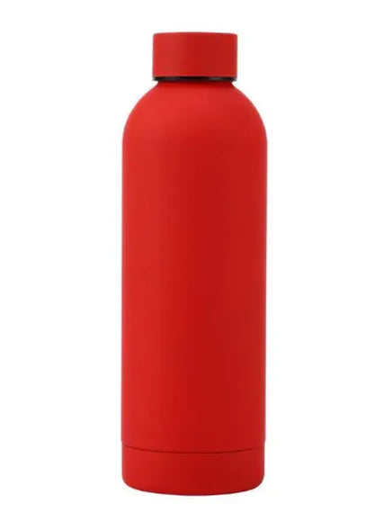 Avocado green stainless steel sports water bottle with a black screw-on lid, 500ml capacity, from Mead's Supply & Equipment Outfitters.