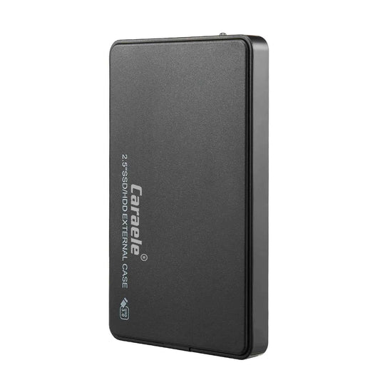 Black Mead's Supply & Equipment Outfitters external portable hard drive with USB 3.0, available in 500GB, 1TB, and 2TB storage options.