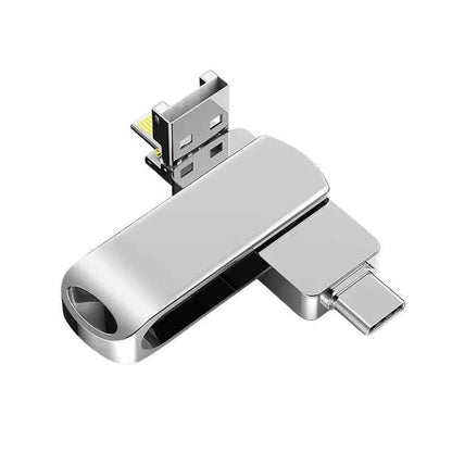 Silver 64GB multi-function mobile phone U disk drive by Mead's Supply & Equipment Outfitters for electronics accessories.