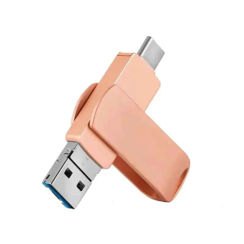 Silver 64GB multi-function mobile phone U disk drive by Mead's Supply & Equipment Outfitters, compact electronics accessory for data transfer.