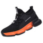 Black men's safety shoes by Mead's Supply & Equipment Outfitters, sturdy footwear designed for safety and durability.