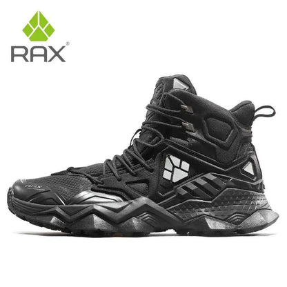 Khaki RAX Waterproof Men's Winter Hiking Boots by Mead's Supply & Equipment Outfitters, high-top design with rugged sole.