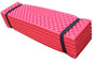 Forest green folding outdoor egg crate foam sleeping pad by Mead's Supply & Equipment Outfitters, lightweight and portable for camping.