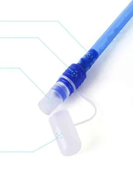 Blue 2L hydration bladder water bag from Mead's Supply & Equipment Outfitters for sports and outdoor hydration needs.