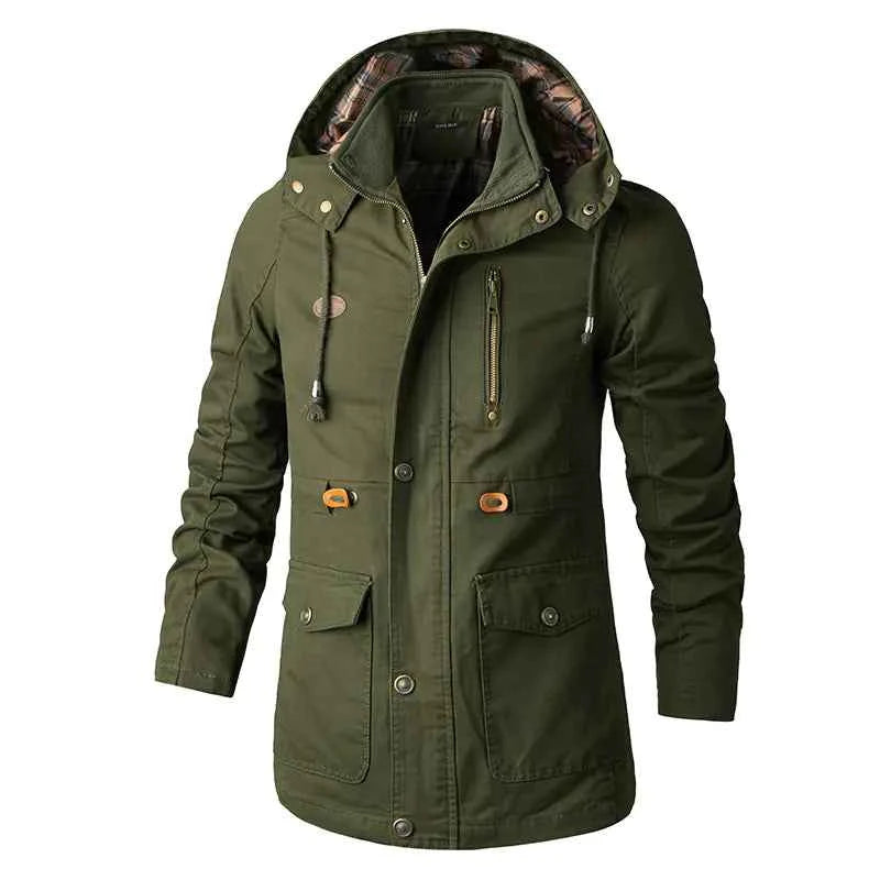 Black men's plus size hooded windbreaker jacket by Mead's Supply & Equipment Outfitters, lightweight outdoor wind jacket in extended sizes.