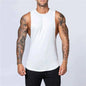 Men's loose cotton sleeveless singlet in white, casual men's clothing by Mead's Supply & Equipment Outfitters.