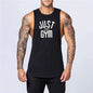 White men's cotton sleeveless singlet from Mead's Supply & Equipment Outfitters, featuring a loose fit and sleeveless design.