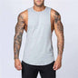 White men's loose cotton sleeveless singlet from Mead's Supply & Equipment Outfitters, casual men's clothing for comfort and ease.
