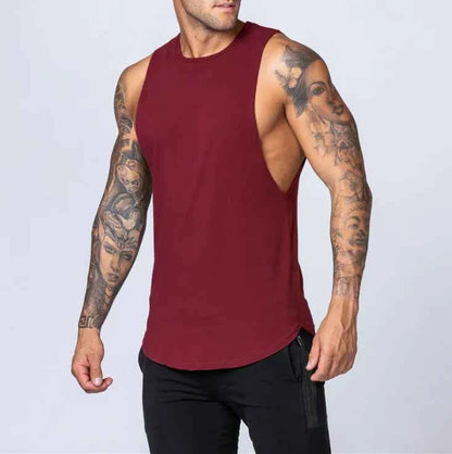 Men's loose cotton sleeveless singlet in white, casual men's clothing from Mead's Supply & Equipment Outfitters.