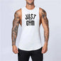 White men's loose cotton sleeveless singlet from Mead's Supply & Equipment Outfitters, casual men's clothing for comfort.
